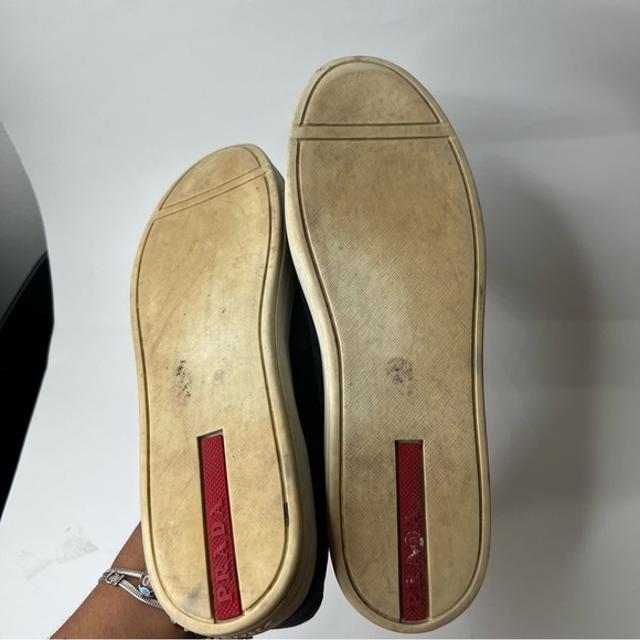 AUTHENTIC Prada Suede Slip-on Sneaker size 9 - Picture 7 of 9